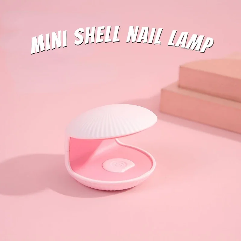 

Mini Seashell Nail Enhancement Phototherapy Machine Quick Drying Led Light No Blackhand Small Portable Nail Polish Baking Light