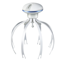 ABUU-Head Massager Scalp Scruncher Electric Relaxing Stress Dual-Use Wireless Octopus Claw Body Tool