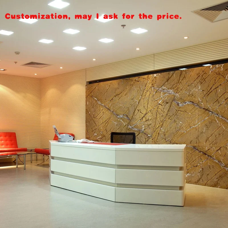 

custom.Modern Design Reception Desk Office Furniture Customized Reception Table Cashier Front Counter