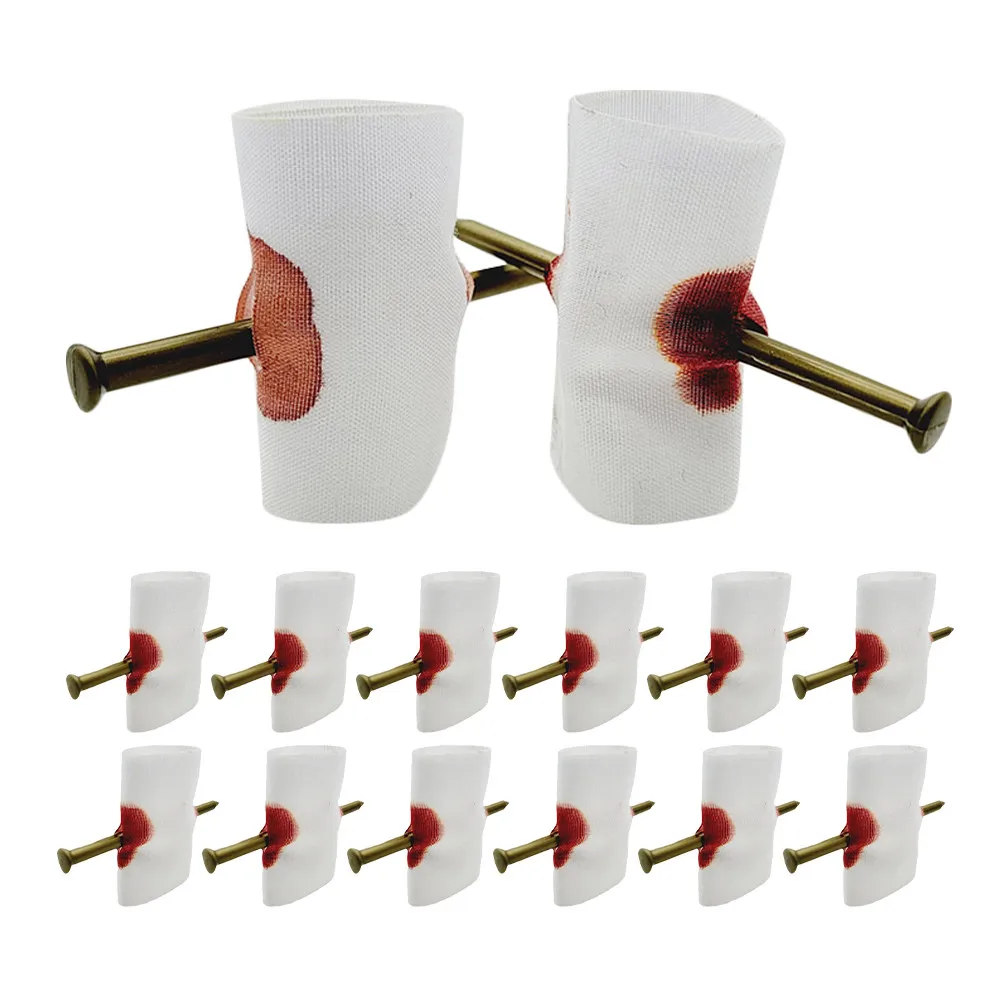 

30Pcs Novelty Finger Nail Prank Prop Realistic Design Safe Cloth Material Compact Travel Friendly Party Trick Prop for Friends