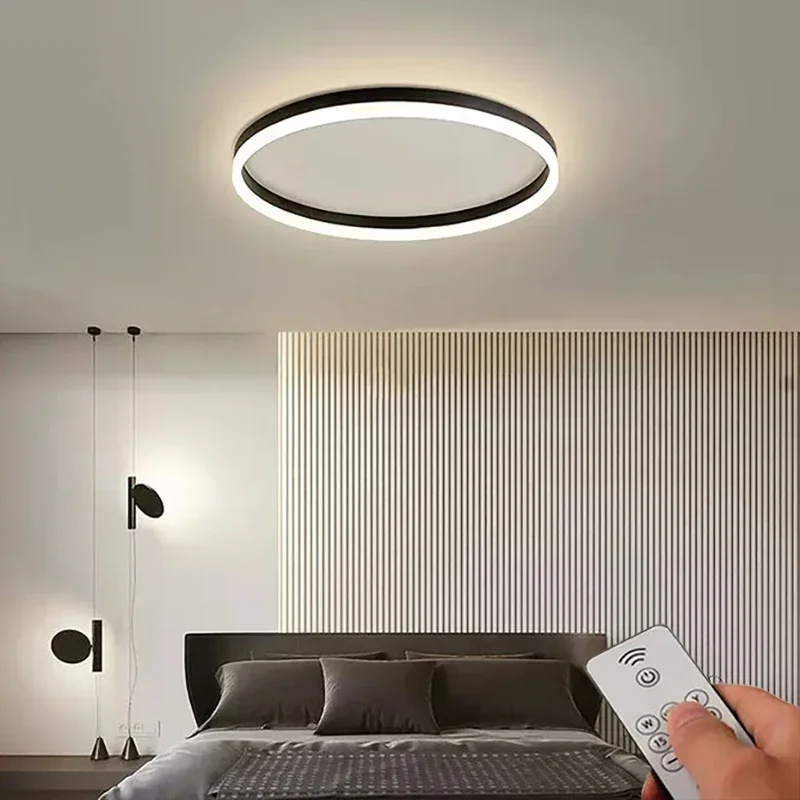 Lámpara de techo LED moderna para sala de Estar, comedor, dormitorio, cocina, vestíbulo, decoración del hogar, accesorio de iluminación interior,