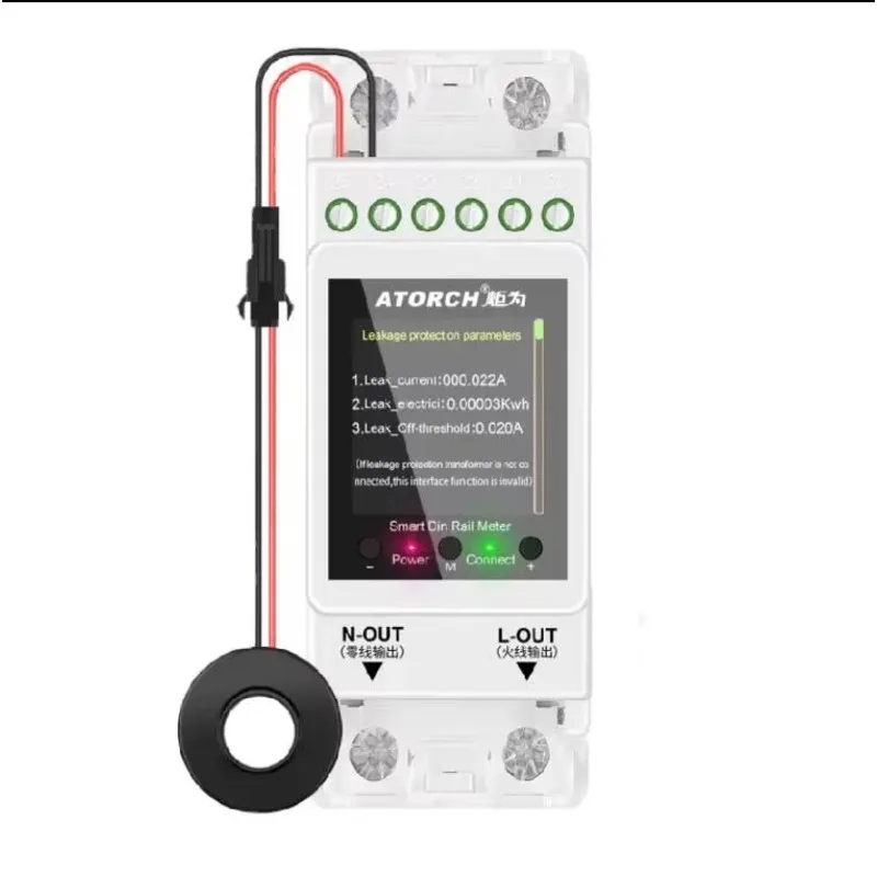 

ATORCH AT2PL AT2PW AC110/220V 100A WIFI Din Rail Meter Leakage Security Protection Breaker Switch Remote Control By App