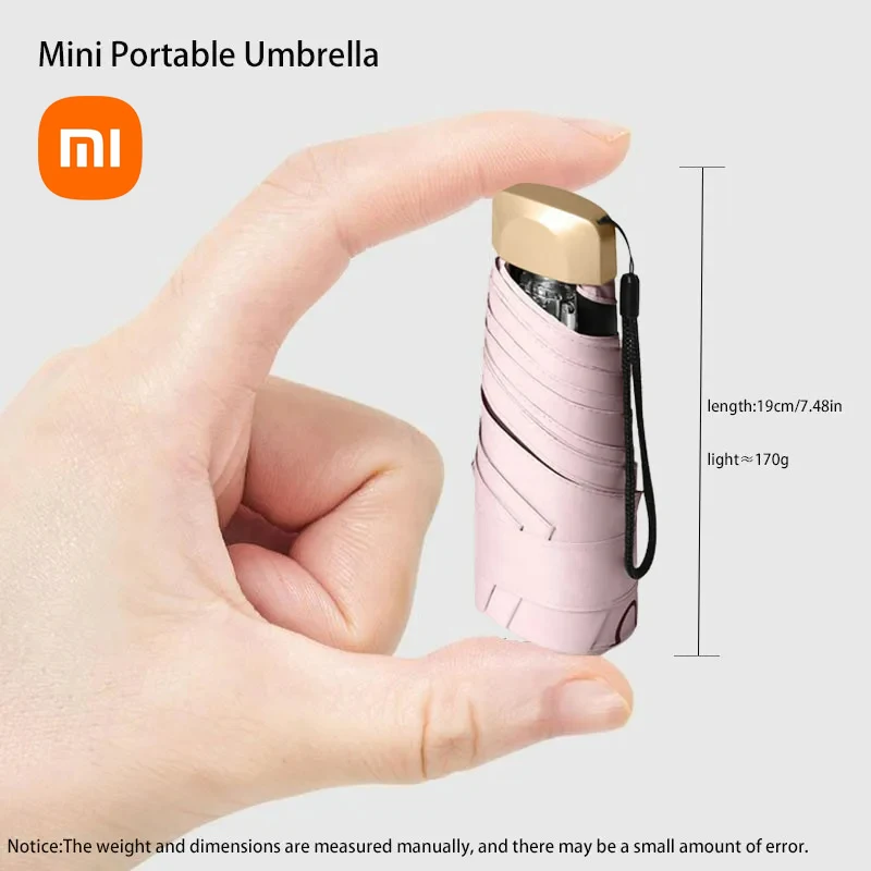 

Xiaomi Outdoor Mini Sun Umbrella UV Protection Ultralight Folding Five-fold Umbrella Sunshade Umbrella