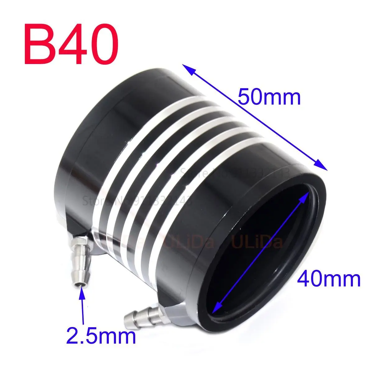 Aluminum 20 28mm 36mm 40mm Motor Water Cooling Jacket Heatsink for 2825 2840 3650 4074 Motors RC Boat Parts RS540 Brushless