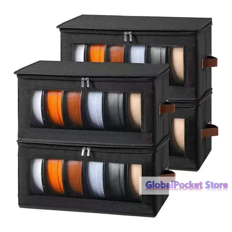 

Filament Storage Box - 3D Printer Filament Storage Containers 3D Printing Accessories Holder Rack For Home, Office Workshop