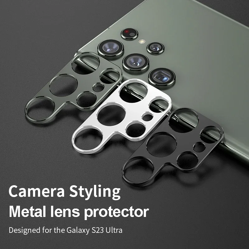 Black Sliver Alum Camera Lens Protector for Samsung Galaxy S25 Ultra Plus S24 Camera Most Protective Shells Film Accessories