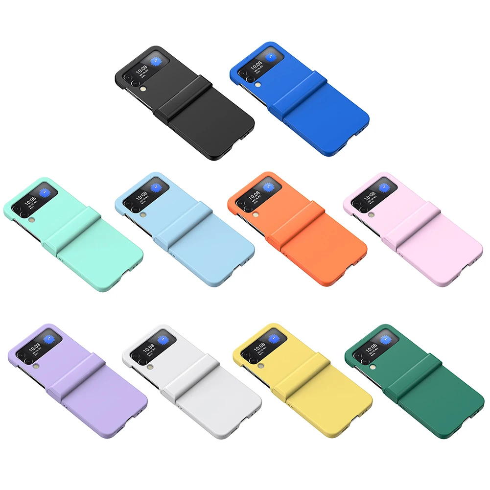 PC Mobile Phone Shell Ultra-thin Plastic Shockproof Cover Replacement Parts Protection Case Full Inclusive for Galaxy Z Flip4 5G