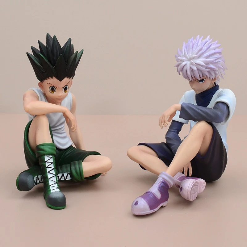 

Anime Killua Zoldyck Figure Action GON · FREECSS Figure 12cm Sitting Pendant Collectible Model Figurine PVC Toy Model Gifts Toys