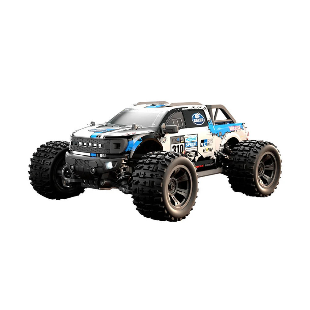 

18102 RC Car 2.4G RC High Speed Racing Car 4WD Full Scale Big Wheel Off-Road Truck 1/18 Scale With LED Lights For Kids