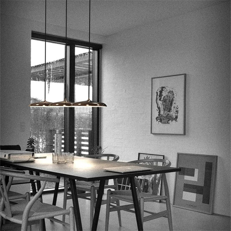 Imagem -04 - Nordic Stylish Led Pendant Lamp Hanging Fixture Flying Saucer Light sobre a Mesa Cozinha Sala de Jantar Decoração de Casa