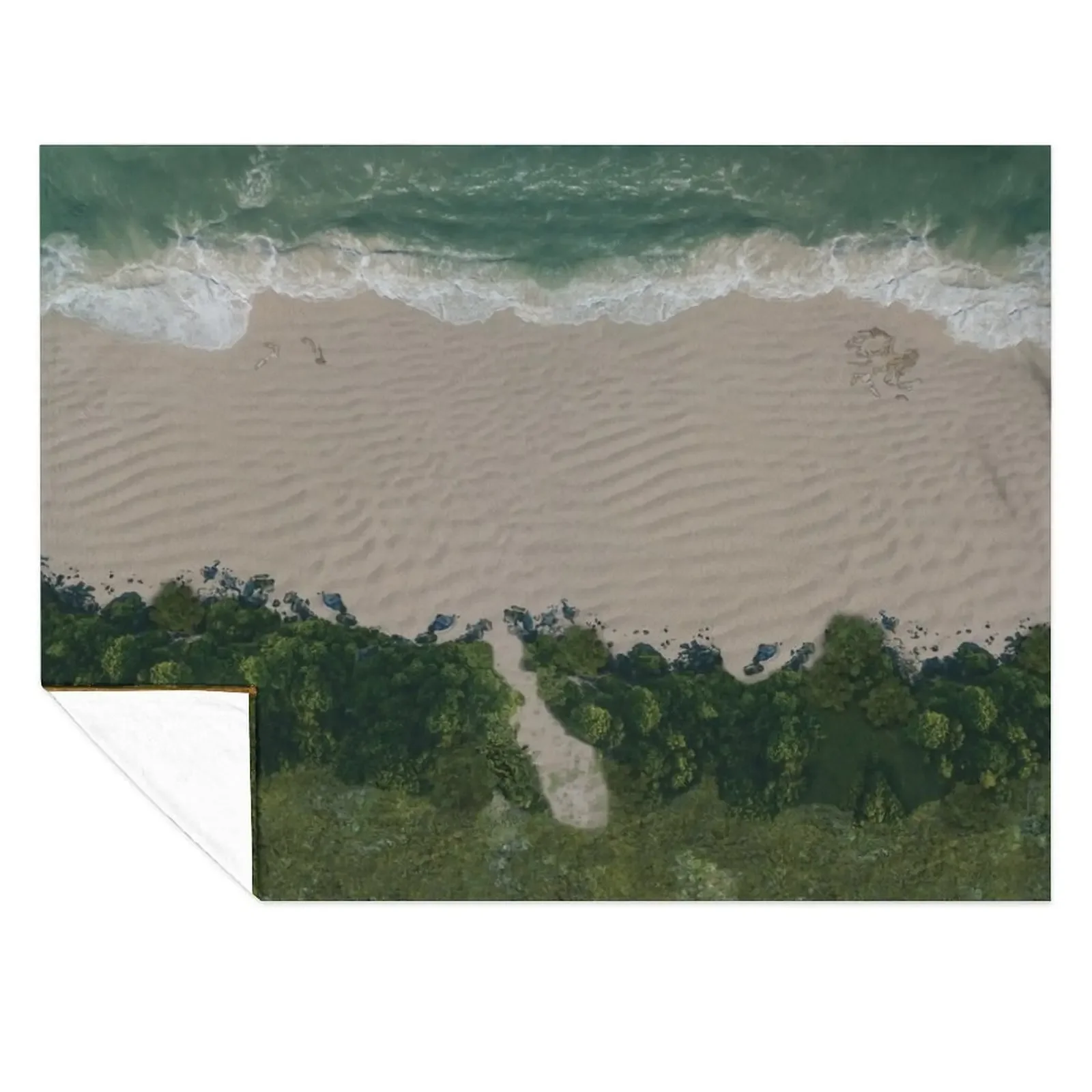 

Beach Design 001 Battle Map for Table Top Gaming RPG Miniatures Throw Blanket Multi-Purpose Nap Shaggy Blankets