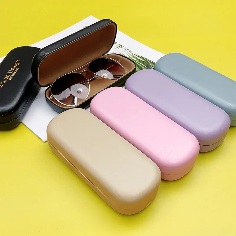 1PC Fashion Men's And Women's Glasses Case PU Hard Shell High-value Anti-pressure Sunglasses Protective