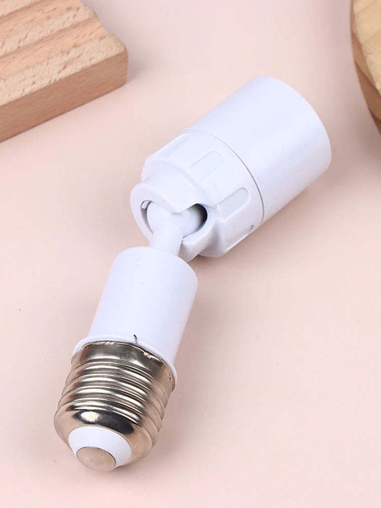 Nieuwe Universele E27 naar E27 LED-lamp fitting verlengstuk adapter 360 graden draaibare lampfitting E27 verstelbare lampvoet - afbeelding 2