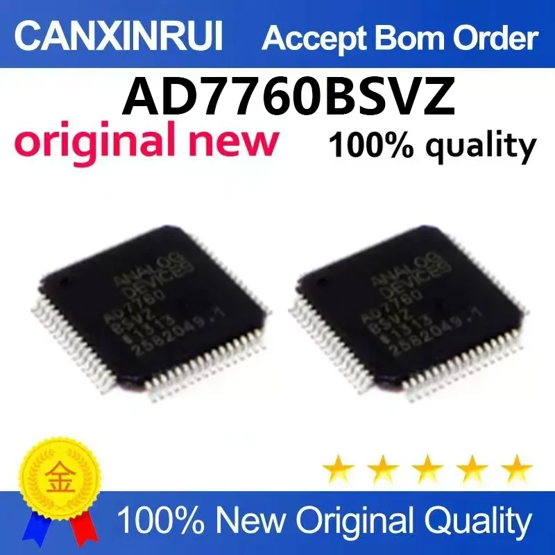 (5pcs-100pcs)Brand new original AD7760BSVZ package TQFP-64-EP (10x10) analog-to-digital conversion chip ADC