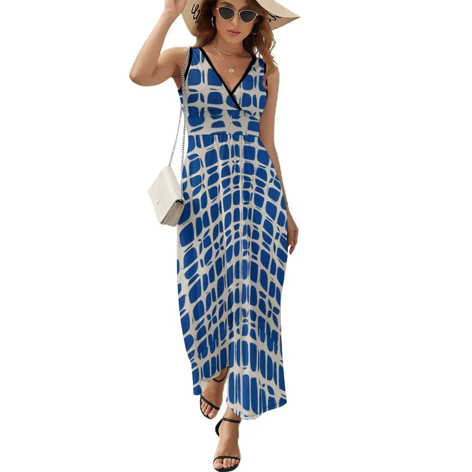 

Lapis Sleeveless Dress elegant and pretty women's dresses Women dresses summer Dresses Woman clothing