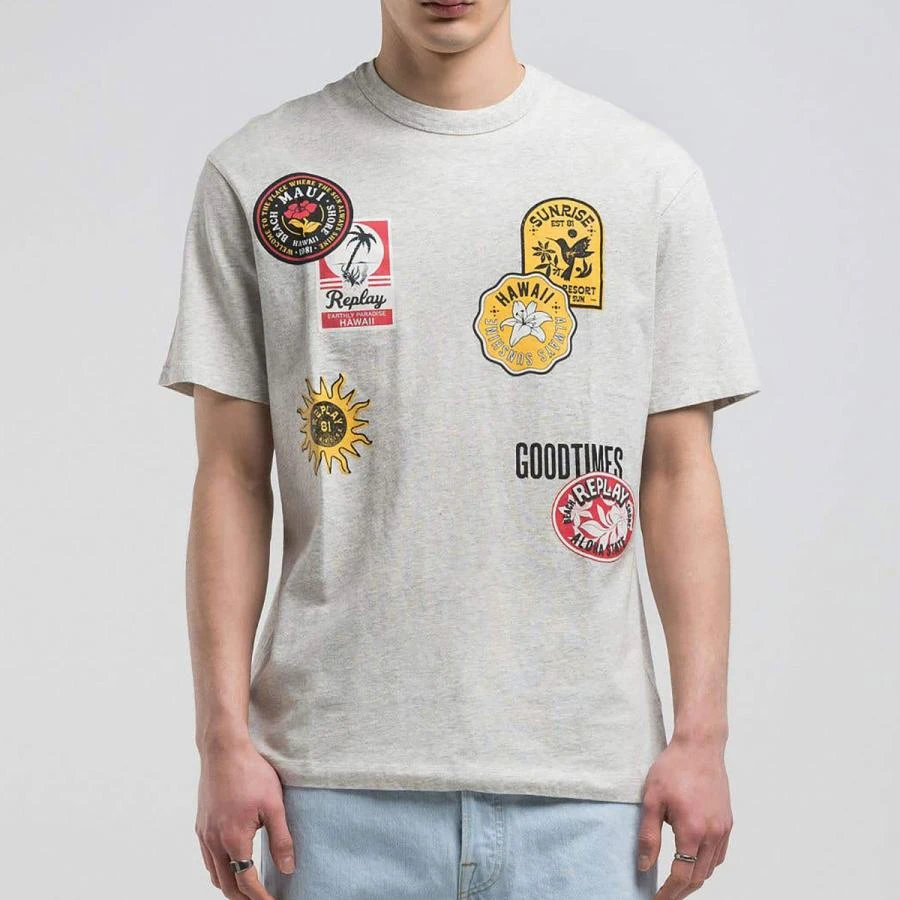 

REPLAY T-shirt Racer Printed T-shirt Motorcycle Summer Luxury Brand Cotton Men's and Women's T-shirt Motorcycle Short Sleeve