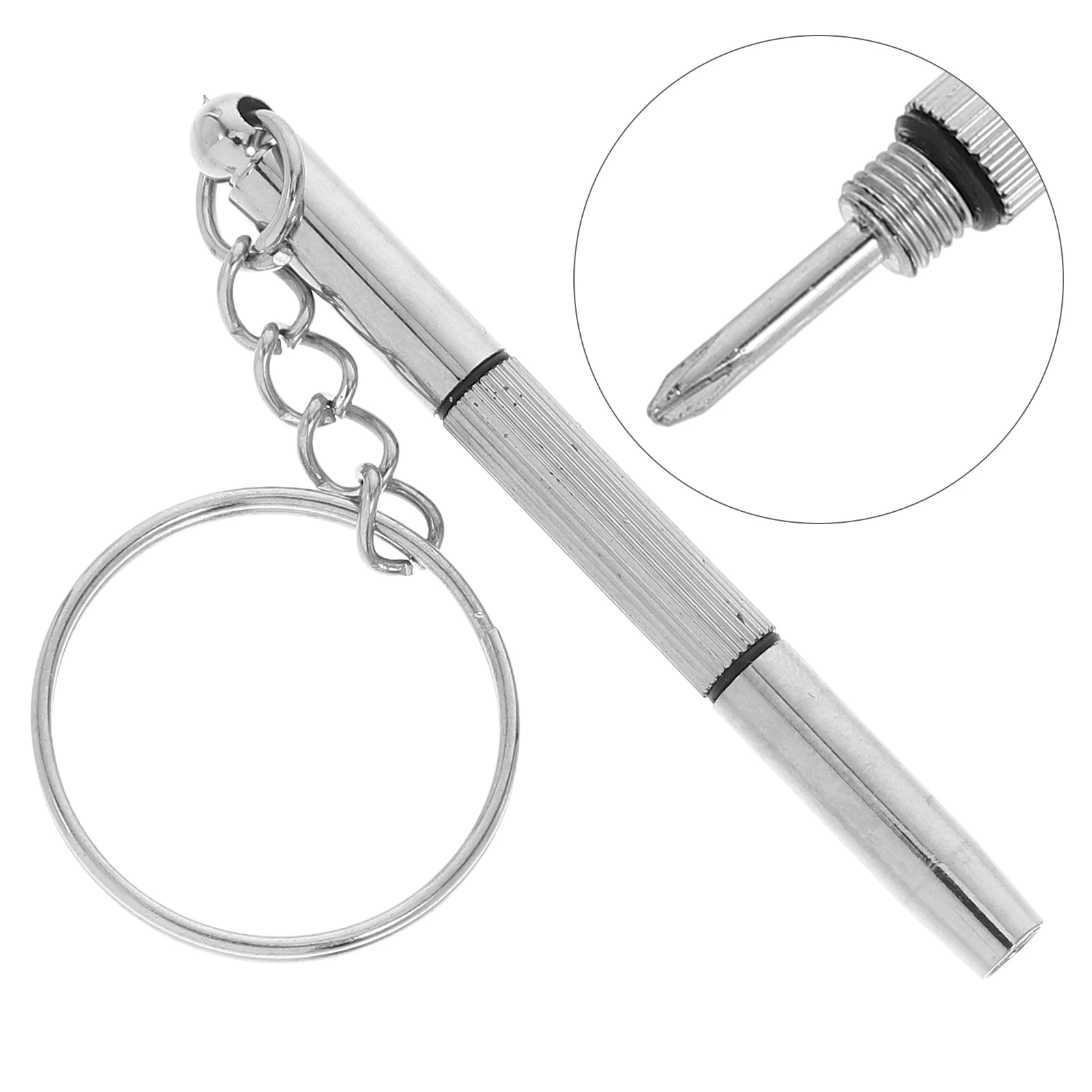 

5pcs Mini Screwdriver Set Stainless Steel Glasses Repair Kit Precision Tools Eyeglass Watch Computer Keychain Tightening