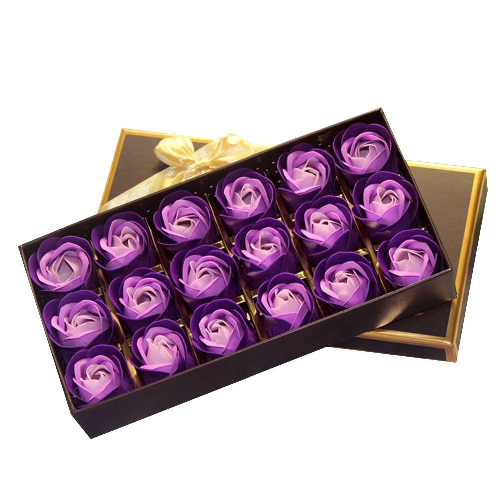 

Foam Roses Simulated Gift Box Artificial Flowers for Valentine's Day Soap Bath The