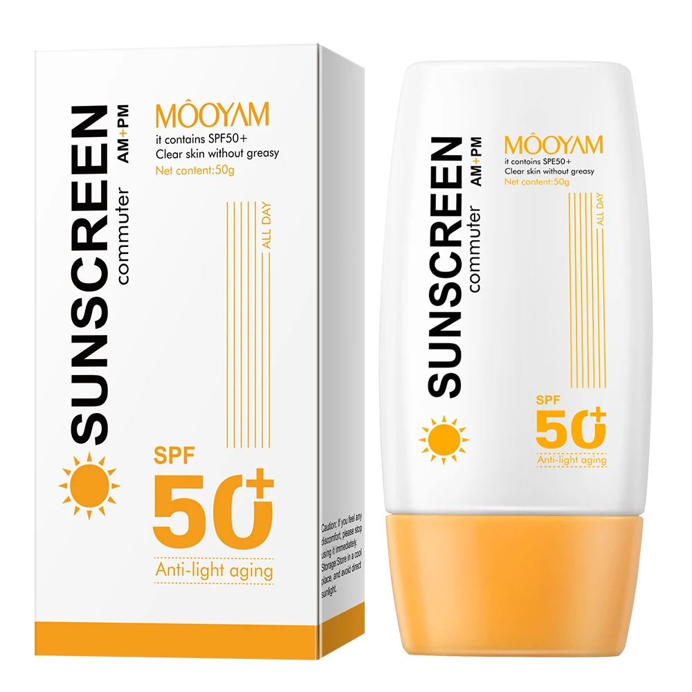 Sunscreen Cream SPF 50+UV Protective Sun Block Isolation Cream Moisturizing Brightening Body Skin Care Cosmetics Product