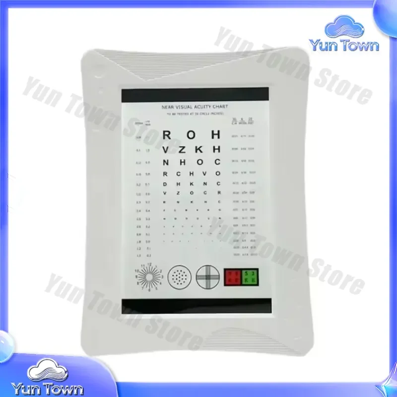 High-quality LED Lighting for Near Vision Test Double-Sided Home Optical Testing Chart for Eye Exam Vision Screening Visual
