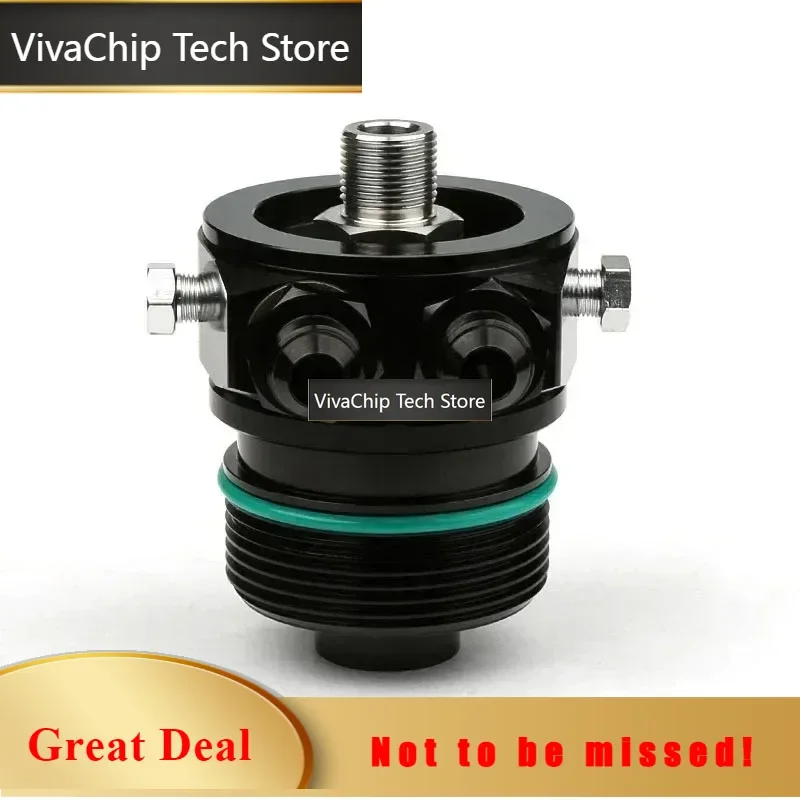 VivaCTAccessories Engine Oil Cooler Adaptor Thermostar Enfriador De Aceite For  Vw EA888 Gen3 1.8T 2.0T AN10