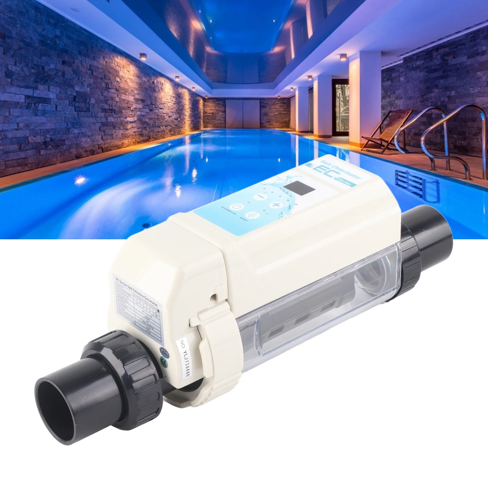 Chlorine Electrolyzer EC20 20g/H SPA Chlorine Generator Electrolyzer Swimming Pool Salt Chlorinator
