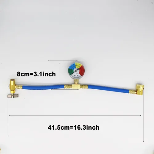 Imagen 2 del producto Kit de aire de refrigerante R134A 134A, Kit de acondicionamiento de coche para medidores de recarga de refrigerante Con, carga de Gas 30Lb