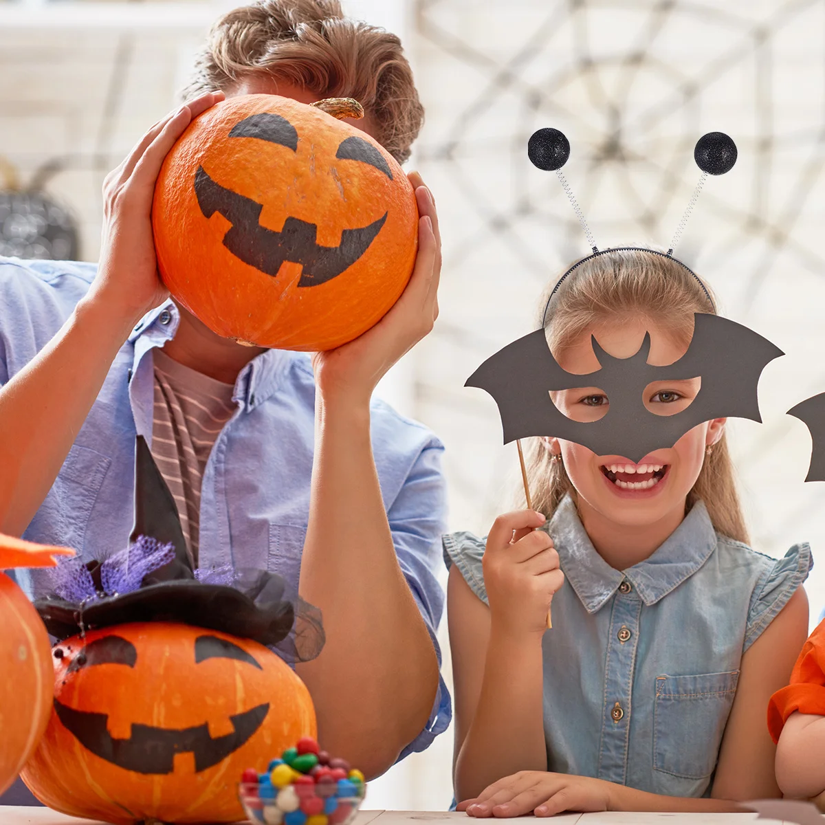 

5pcs Foam Headband Cute Ball Shape Headdress Lightweight Party Festival Accessories Women Hair Hoops With Ball Decorative