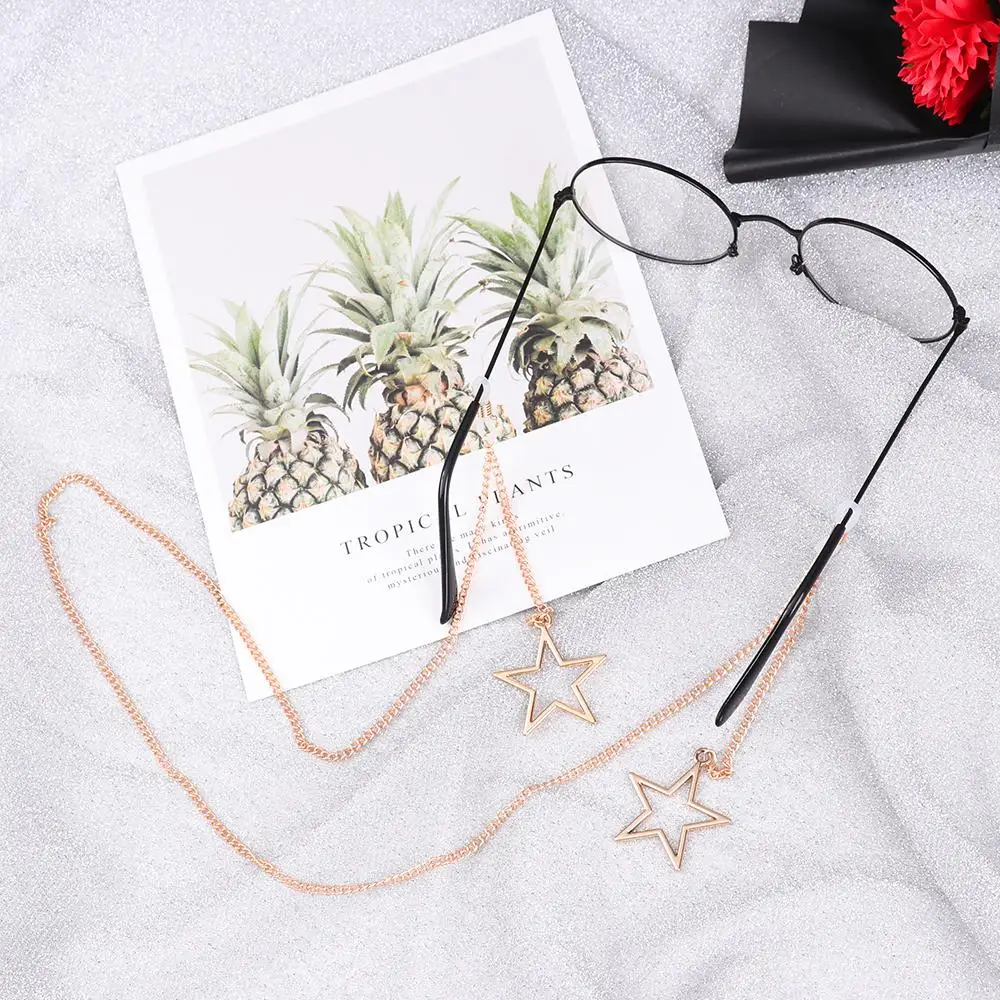 

Fashion Star Pendant Eyeglass Chains Hollow Star Sunglasses Reading Glasses Chain Eyewears Cord Holder Neck Strap Rope