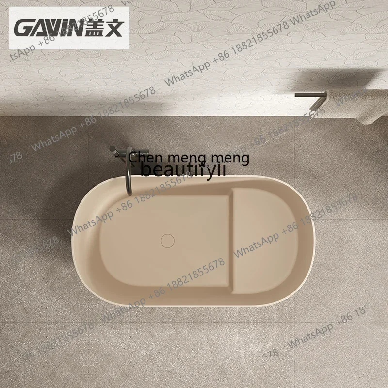 CC182Integrated bathtub Artificial stone deep bubble family bed and breakfast Independent bidet R3011