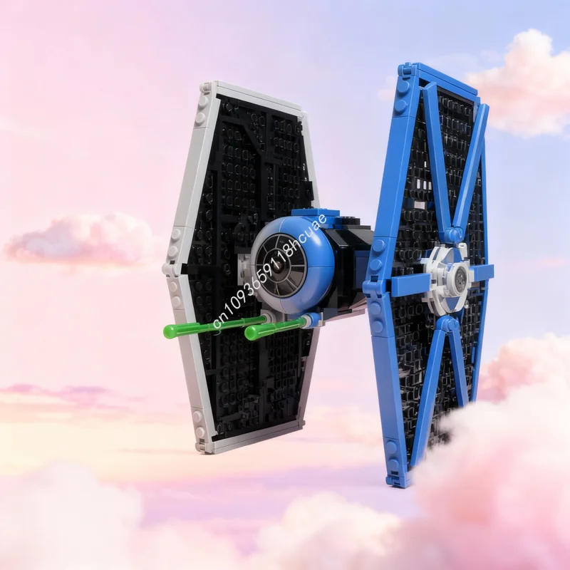

404pcs MOC TIE Starfighter Overhaul Star Battle Model Building Blocks Architecture Festival Gifts Education Brick Toys
