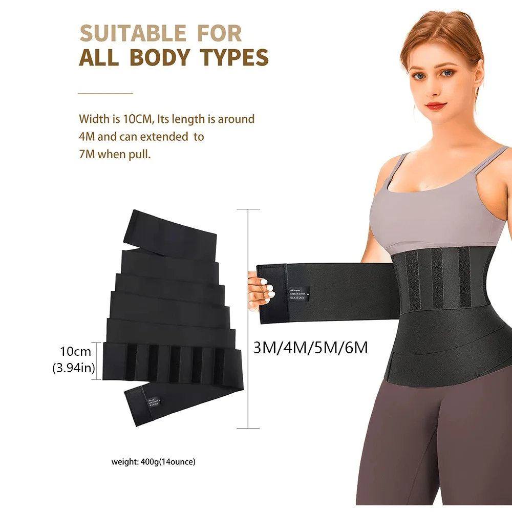 3M-6M Waist Trainer Body Shaper Sweat Slimming Belt Shapewear Women Belt Wrapssports And Fitness Abdominal Tightening Strap