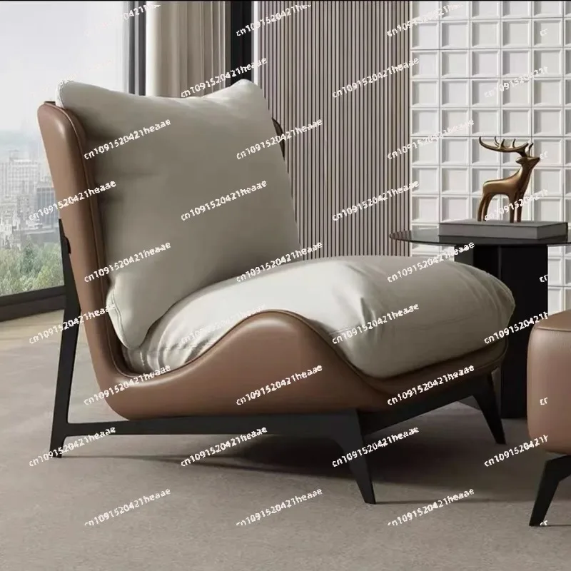 Suitable for Simple Single Sofa Chair Balcony Recliner Lazy Lounge Chair for Home Relaxation