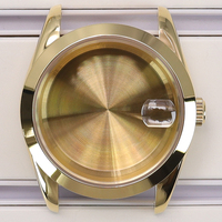Gold 36mm 39mm Watch Case 316L Stainless Steel For Seiko NH35 NH36 NH38 NH34 Miyota 8215 Automatic Movement 28.5mm Dial Explorer