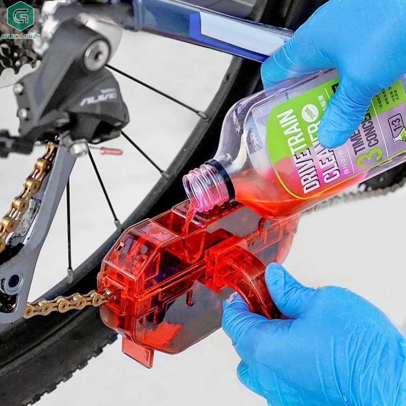 Random Color Bicycle Chain Cleaner Bike Brushe Scrubber Wash Tool Mountain CyclingCleaning Kit Outdoor Accessory Chains Cleaning