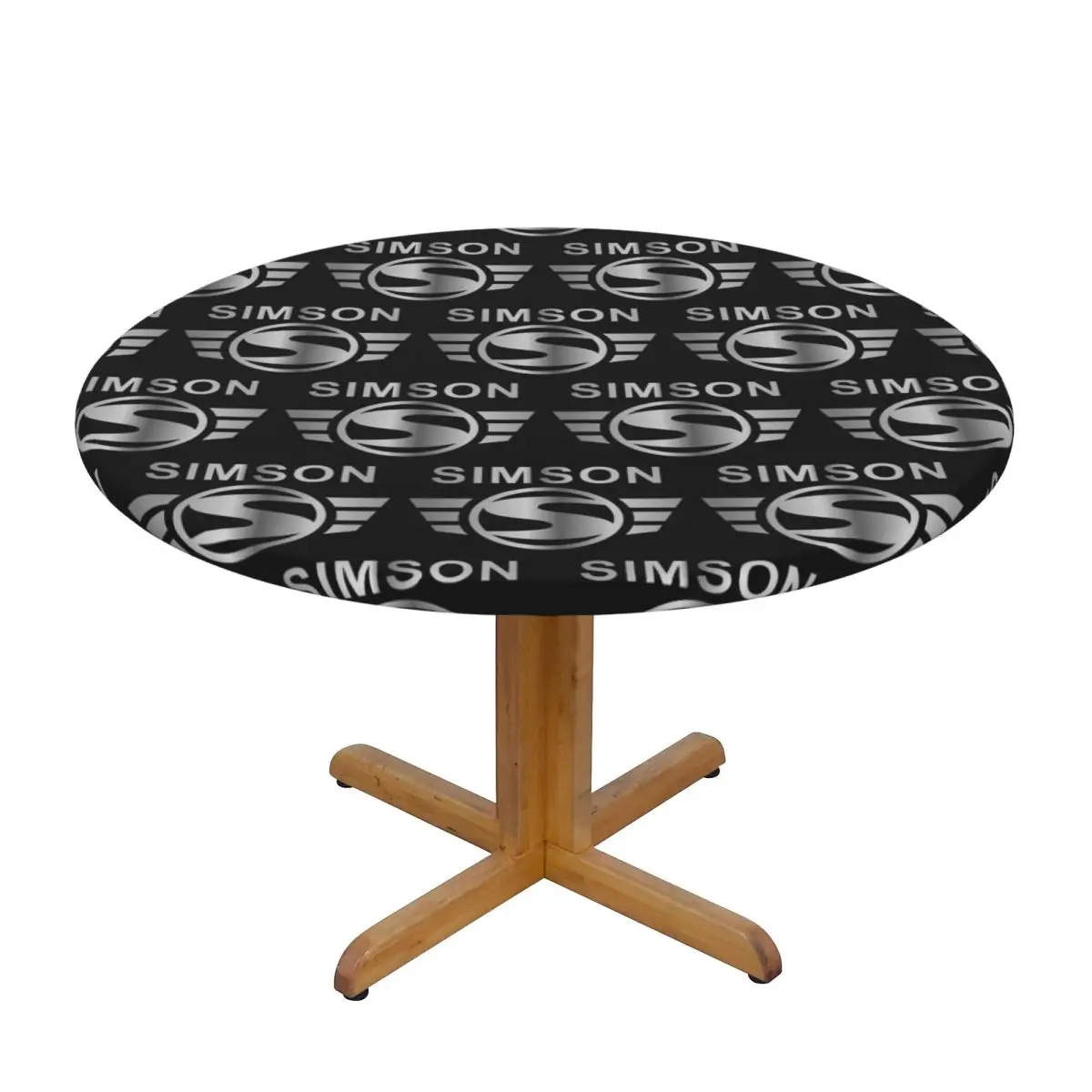 Vintage Simson Waterproof Round Tablecloth Oilproof Table Cloth for Kitchen Events Dining Table Cover