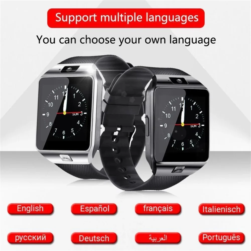 Men Women Multifunction Dz09 Sports Smart Watch Support Tf Card Ram 128m+rom 64m For Samsung Huawei Xiaomi Android Phone