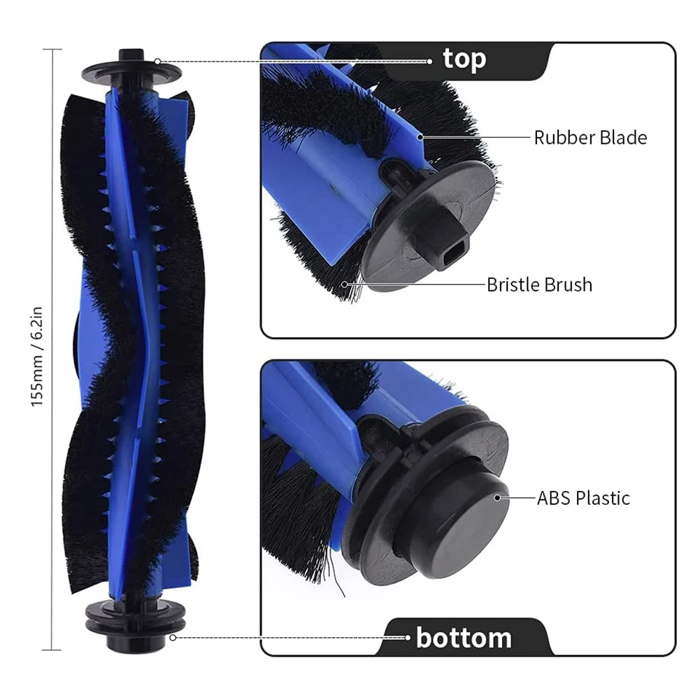 Reemplazo de pantalla de filtro HEPA para Robovac 11S, 15T, 30, 30C, 15C, 12, 25C, 35C, máquina de barrido, cepillo principal de borde