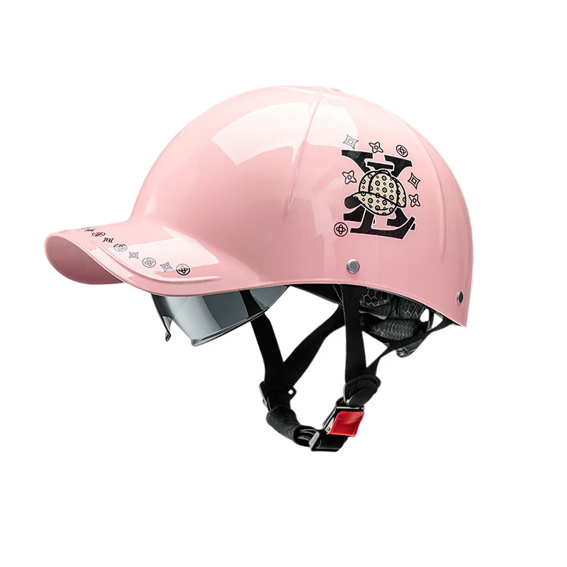 AliExpress NONE ‌Electric Bike Helmet Motorcycle Helmet Summer Riding Half Helmet Baseball Cap Style for Men and Women 2026