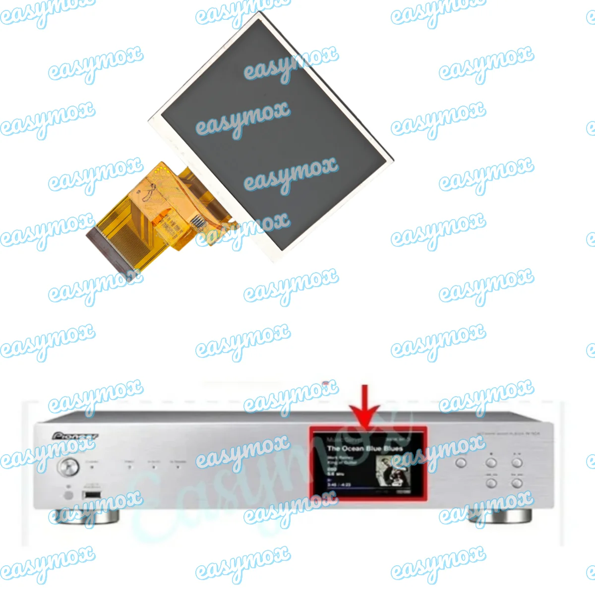 

3.5 Inch Display for Pioneer N-50A-S Radio Music Player Screen Repairment