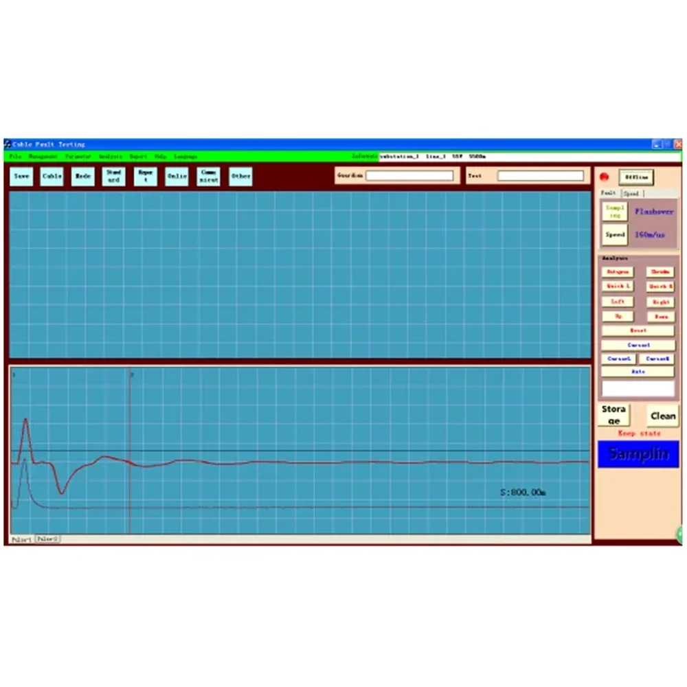WDA60 Trolley type cable fault comprehensive device underground electric loss analysis instrument