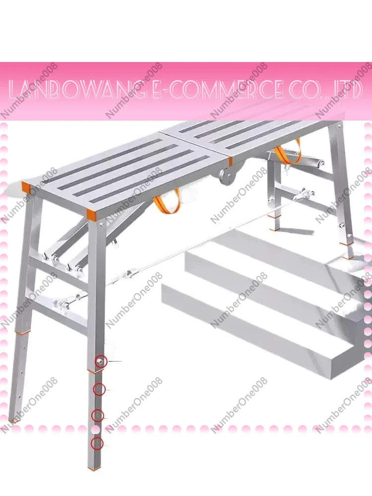 

Telescopic Platform Stool NEW Horse Folding Lifting Thickened Extra Thick Interior Decoration Engineering Scaffolding Ladder
