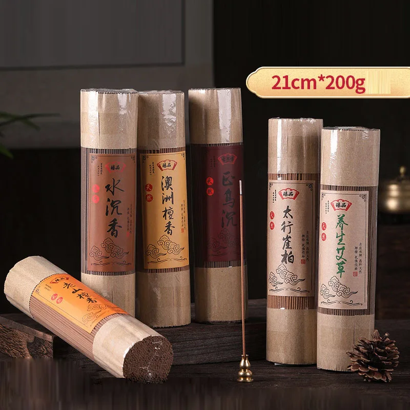 YXY 200g Nha Trang Incense Sticks Natural Laoshan Sandalwood OUD Living Room True Fragrance 21cm Wormwood Scents for Home