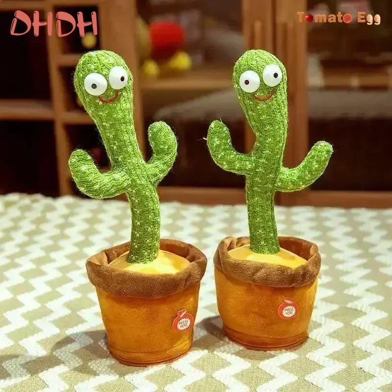 Children's Electronic Plush Toy Sunshine Cactus Dancing and Talking Cactus Toy with 120 Songs Children's Birthday Gifts