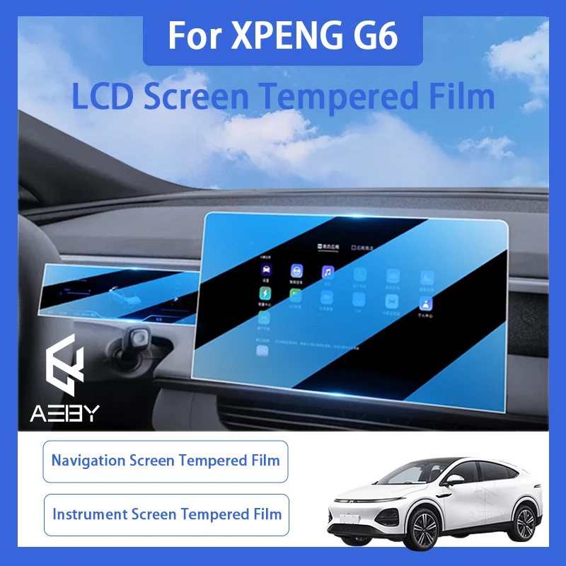

For Xpeng G6 2023 2024 2025 Car LCD Touch Screen Protector Gps Radio Navigation Anti-Scratch Tempered Glass Protective Film