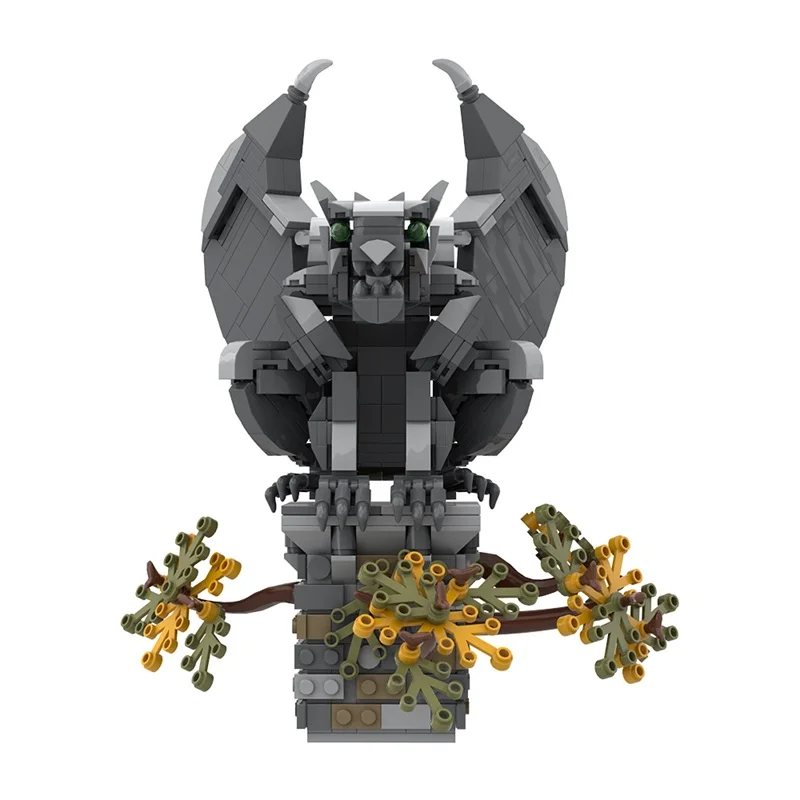 MOC Mythical Creatures V: Gargoyle Model Building Blocks Horror Stone Statue Building Creative Assembly Toys Children's Gift