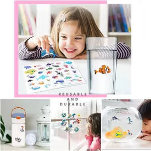 Wiederverwendbarer Käfig von Cartoon -Aufklebern, DIY -Handpuzzle, Aufkleberbücher, Tierlernen, Kognitionsspielzeug für Kinder, Geschenke für Kinder, heiß, neu 12 Hauptverkäufe Hot Toys Head - №6