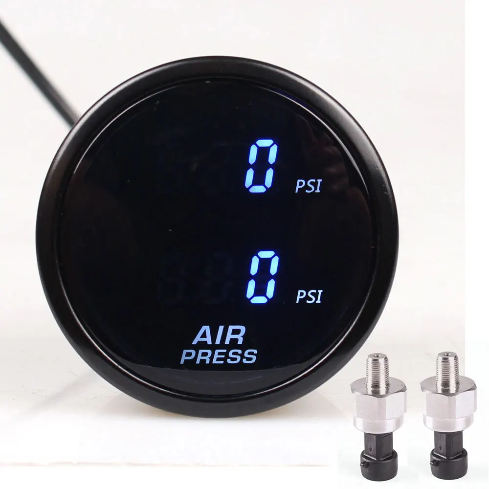 Popular 2-inch car modification instrument, LCD instrument, barometer, pneumatic shock absorber pressure gauge