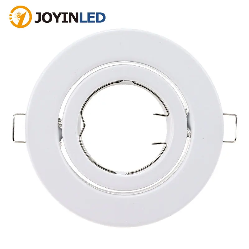 

2pcs High Quality Round Adjustable Downlight LED Bulb Replaceable GU10 MR16 Fittings Recessed Ceiling Spot Light Frame Fixture