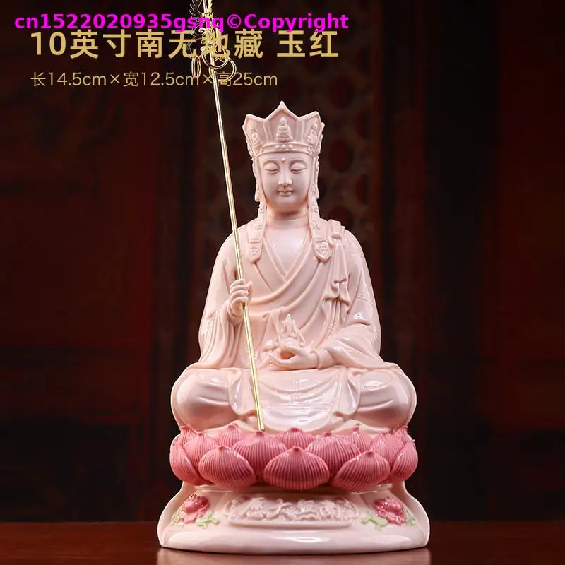 28,35, TOP Fine china PUSA ceramic Buddha statue of DI ZANG Family Buddhist shrine enshrine Jiuhua Mountain Ksitigarbha PUSA